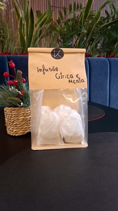 Chá de Infusão Cítrica e Menta